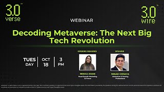 Decoding Metaverse: The Next Big Tech Revolution | Webinar | Mr. Ninad Chhaya