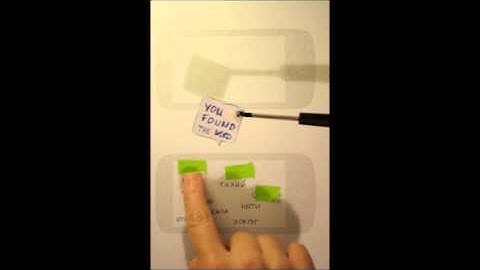 Vocabulary Acquisition Game with instant feedback low-fidelity prototype