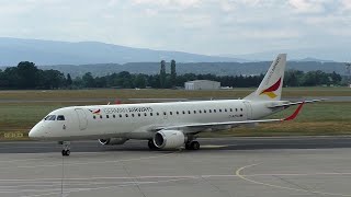 German Airways Embraer 190 Landing At Graz Airport D-Azfa