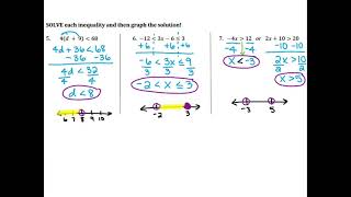 Algebra 1 Unit 1B Review Video