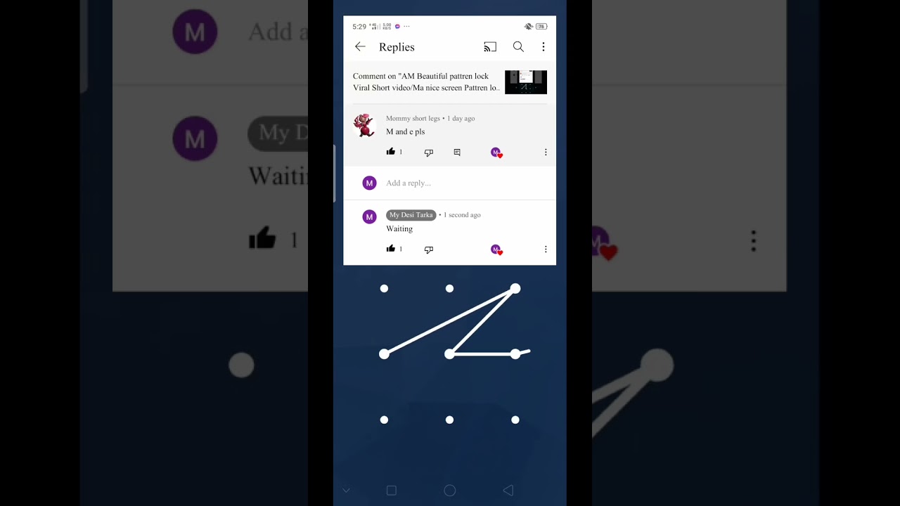 ME Beautiful pattren lock Viral Short video/E M Nice Screen lock Viral ...