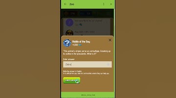 Zoo Riddle of the Day (Today 24,Jan,2025) #zooriddleoftheday #zoo