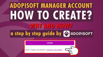 How to Create Account in  AdoPiSoft Manager | ADOPISOFT