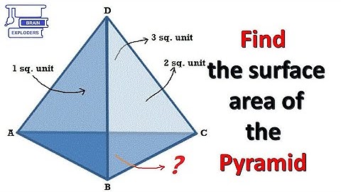 Find the surface area of triangular pyramid || New concept of finding surface area of pyramid