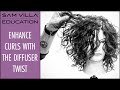 How To Dry Curly Hair - Diffuser Twist