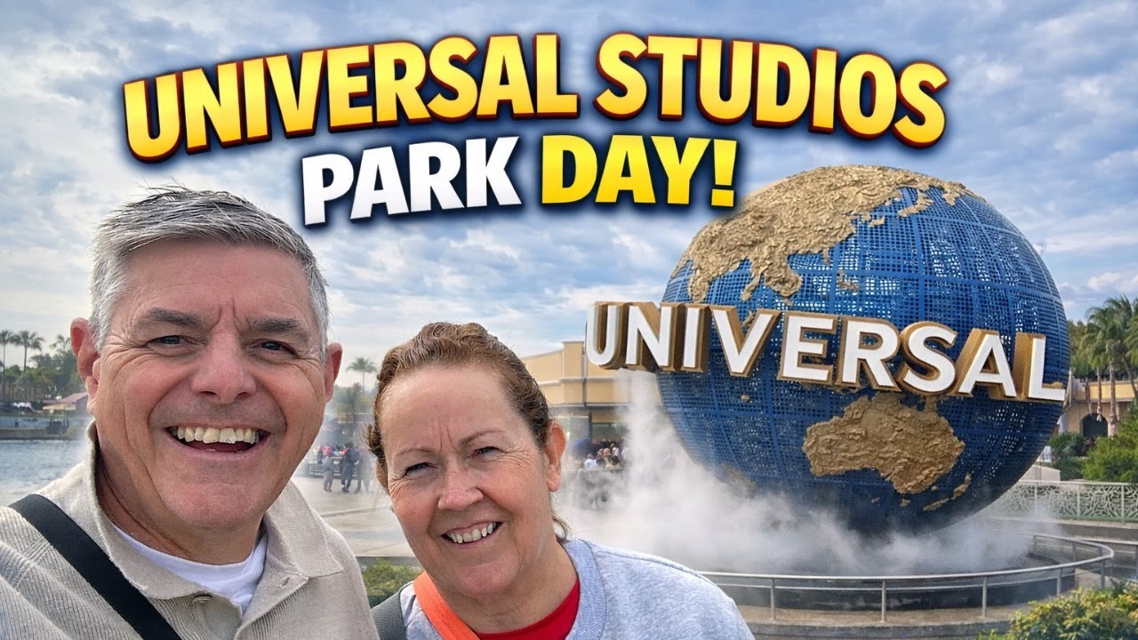 We've spent the day at Universal Studios in Orlando, Florida