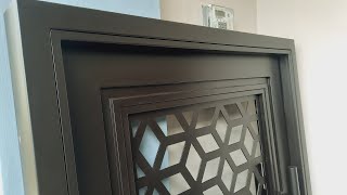 Pintu Besi double plat ini membuat customer puas,dengan finishing super rapih