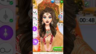 ASMR Indian Wedding Dress-up| ASMR Wedding Dress-up Game #shorts #asmrgame #gameplay screenshot 5