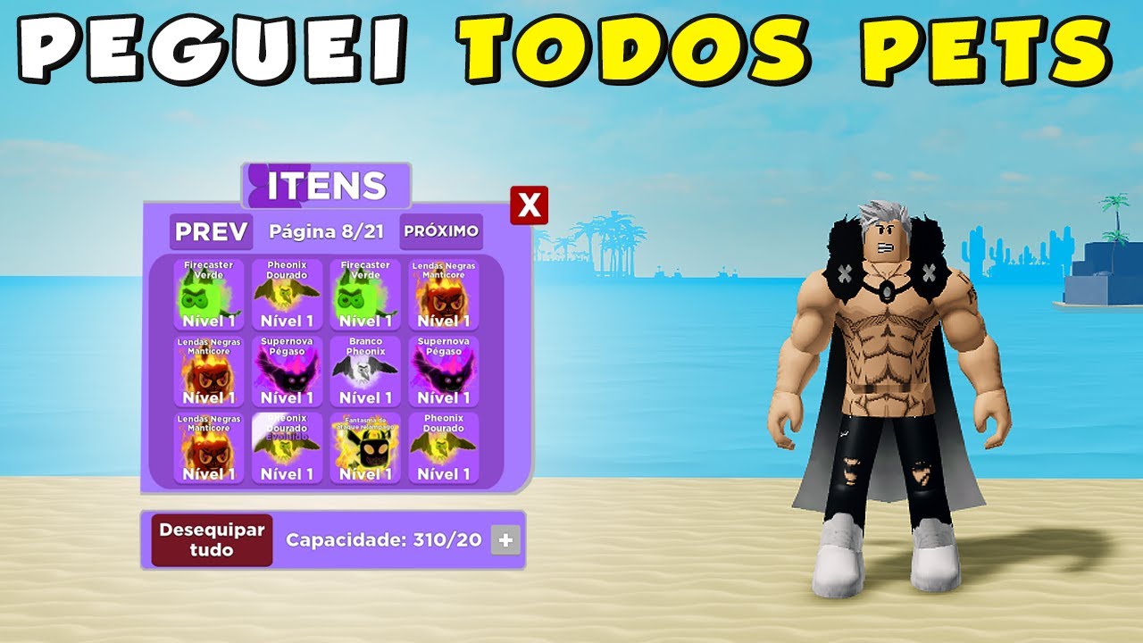 PEGUEI TODOS PETS DO MUSCLE LEGENDS (Roblox) YouTube