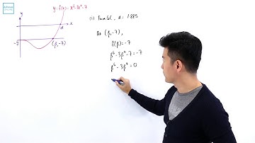 A Level H2 Maths 2014 Paper 1 Q 7 i