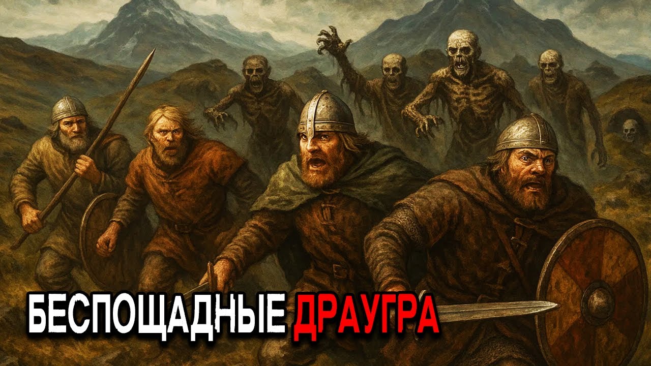 Викинги Исследователи Бежали от Драугра в Исландии 874 н.э.