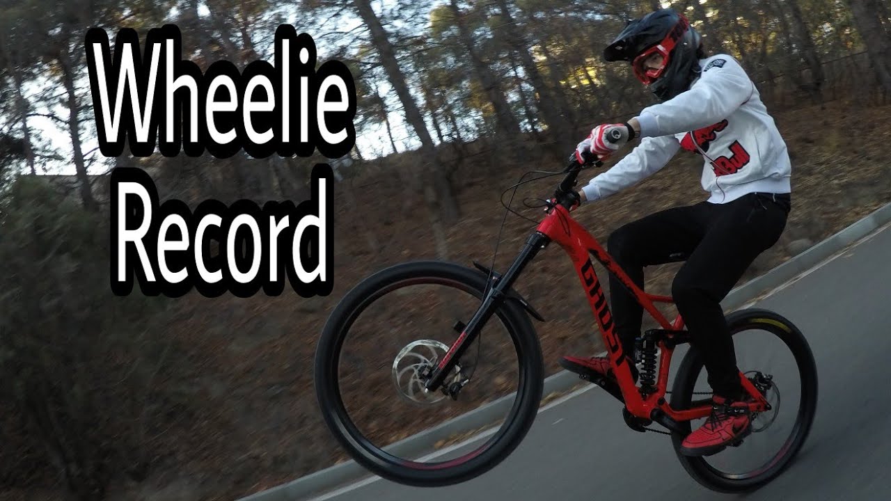 Wheelie Record YouTube