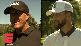 Steph Curry goes golfing with Phil Mickelson at Safeway Open Pro-Am | ESPN