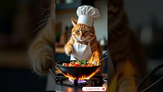 The Cat Stole A Hen Then Started Cooking It
