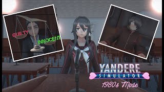 Ending and Courtroom Scene | Yandere Simulator 1980s Mode