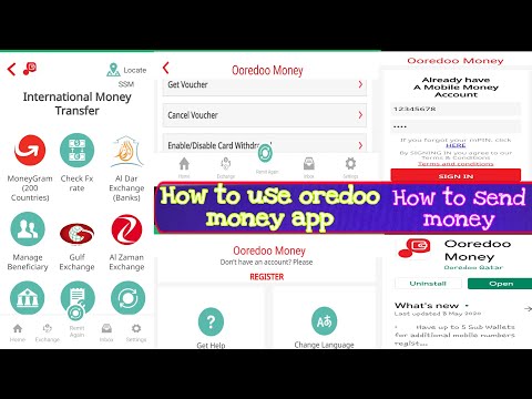 How to use ooredoo money app how to send money local and international.