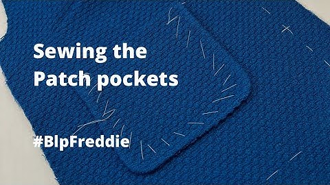 Sewing the patch pockets on the Freddie jacket
