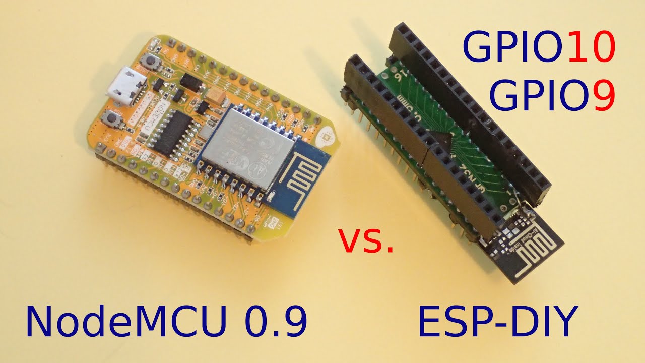 #3 ESP-DIY vs. NodeMCU v0.9 - YouTube