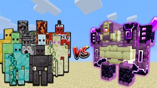 Ender GUARDIAN vs Extra GOLEM Army / Minecraft Mob Battle 1.19