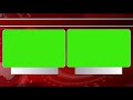 Free green screen double window news animation for multipurpose graphic use