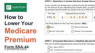 How to Fill Out Form SSA-44 — Lower Your Medicare Premium After Retiring