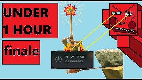 Can I Beat Getting Over It In Under 1 Hour? FINALE