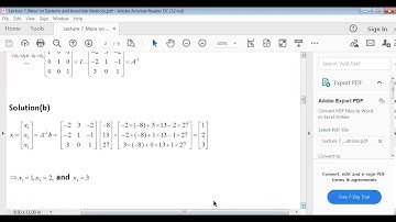 Lecture 7_Linear Algebra_ More on Systems and Invertible Matrices 0