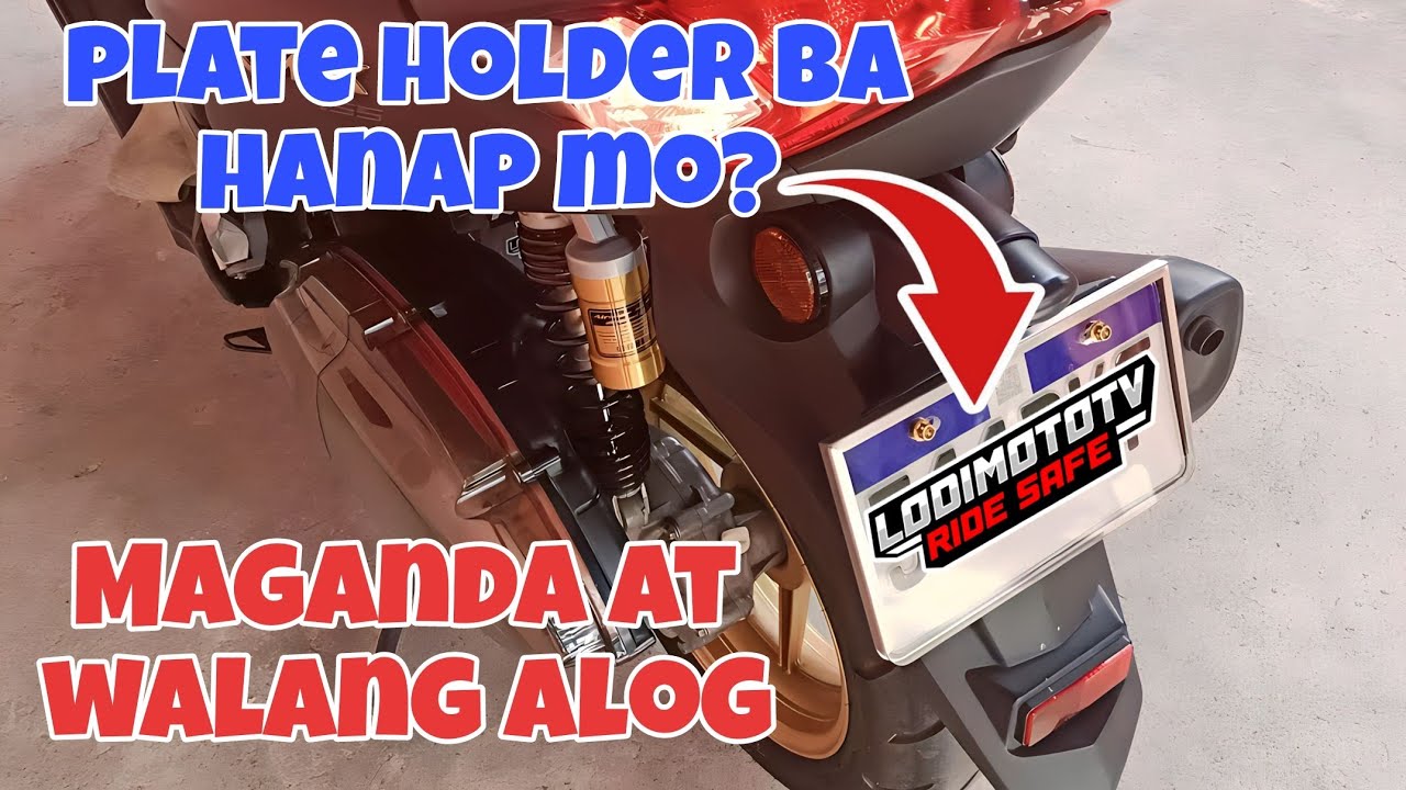 Plate holder with Acrylic Cover Walang Alog Sobrang Ganda neto