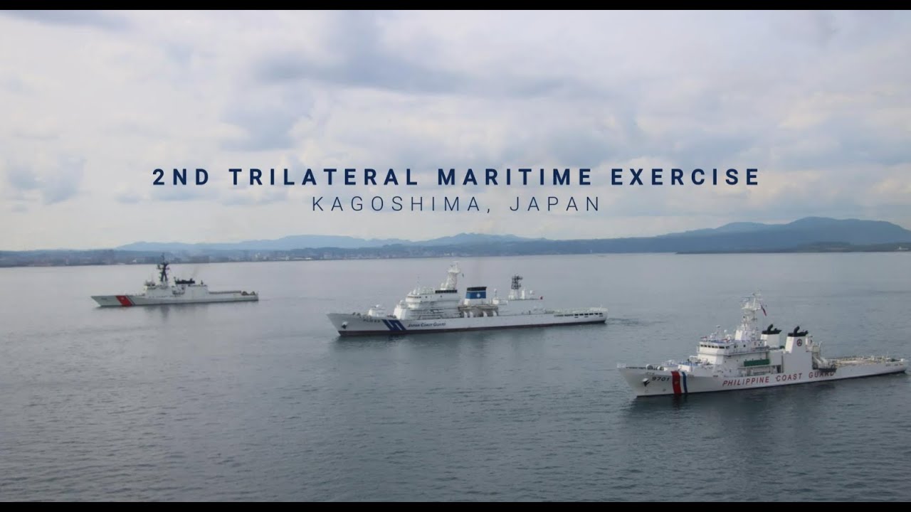 Trilateral Maritime Exercise at Kagoshima Japan