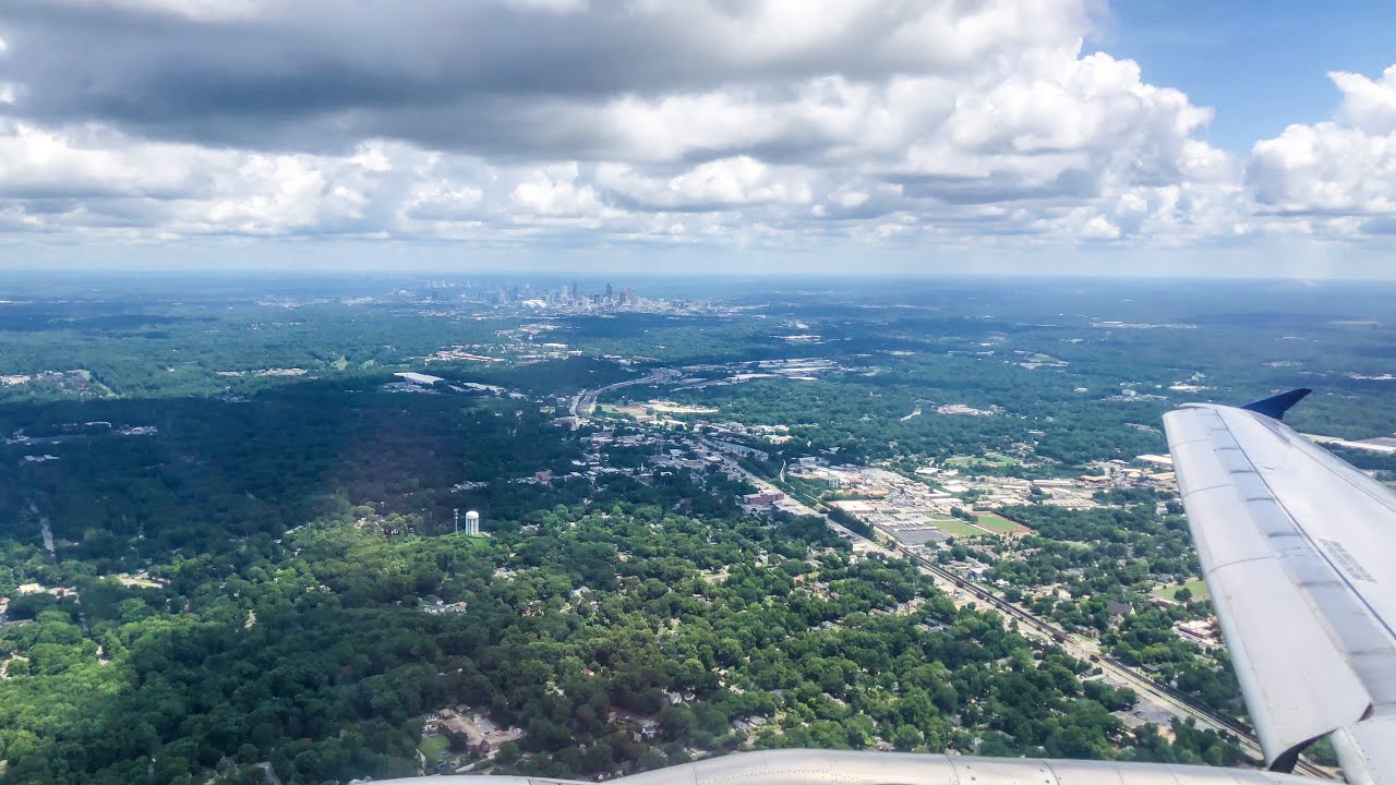 United 312 ATLIAH takeoff Atlanta Houston Texas Airbus A320
