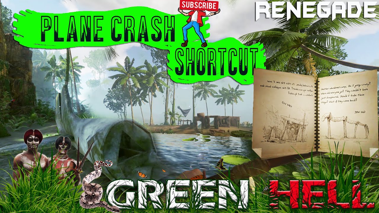 GREEN HELL Anaconda island to plane crash SHORTCUT Need Diving