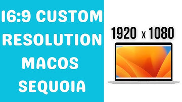 How to set MacBook MacOS Sequoia Custom Resolution - 1920x1080 16:9 aspect ratio SwitchResX tutorial