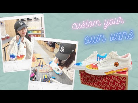Painting a Pair of Vans Old Skool | 自己設計一雙VANS 👟