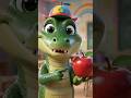 A for Apple 🍎 | Preschool ABC Learning | Crocodile Teacher | 3D Cartoon Kids Video #shorts