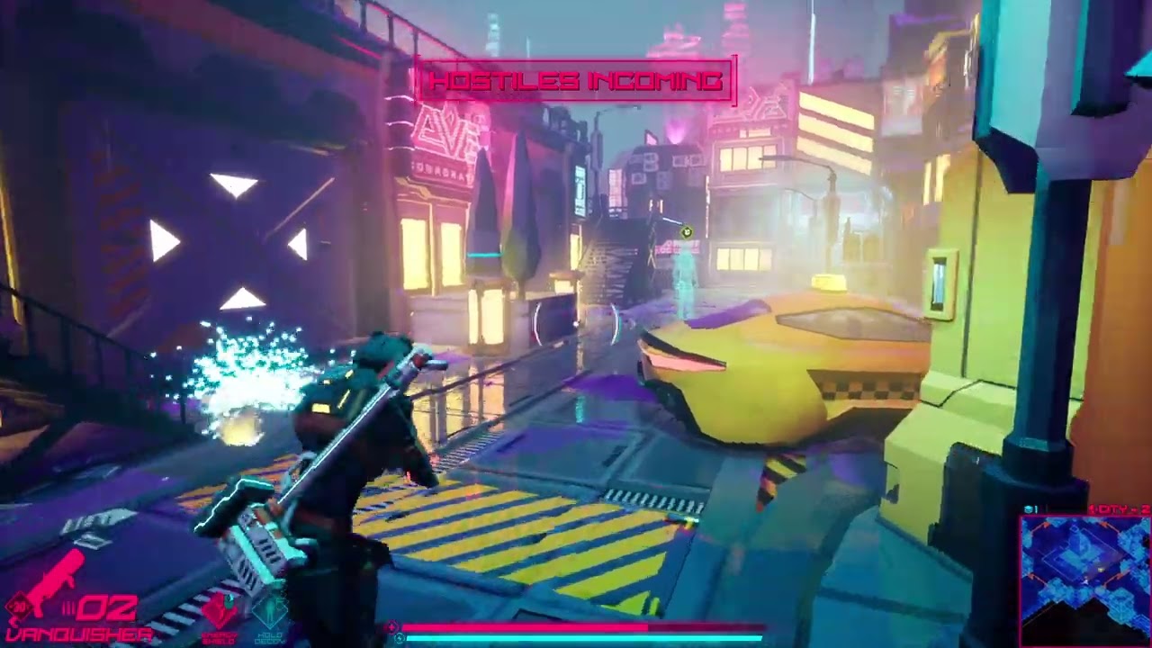 ArcRunner - New Action Roguelite Cyberpunk FPS Gameplay