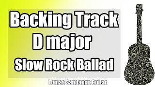 D major Backing Track - Dreamy Epic Clean Piano Slow Rock Ballad Guitar Jam Backtrack | TS 23 screenshot 4