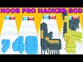 NOOB VS PRO VS HACKER VS GOD in Crowd Number 3D