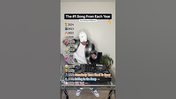 THE NO.1 SONG FROM EACH YEAR (2010-2024)