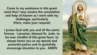 POWERFUL NOVENA TO ST. JUDE THADDEUS....  It has NEVER been known to FAIL