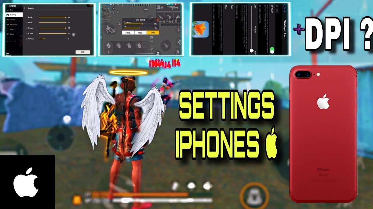 iphone 7 free fire best settings