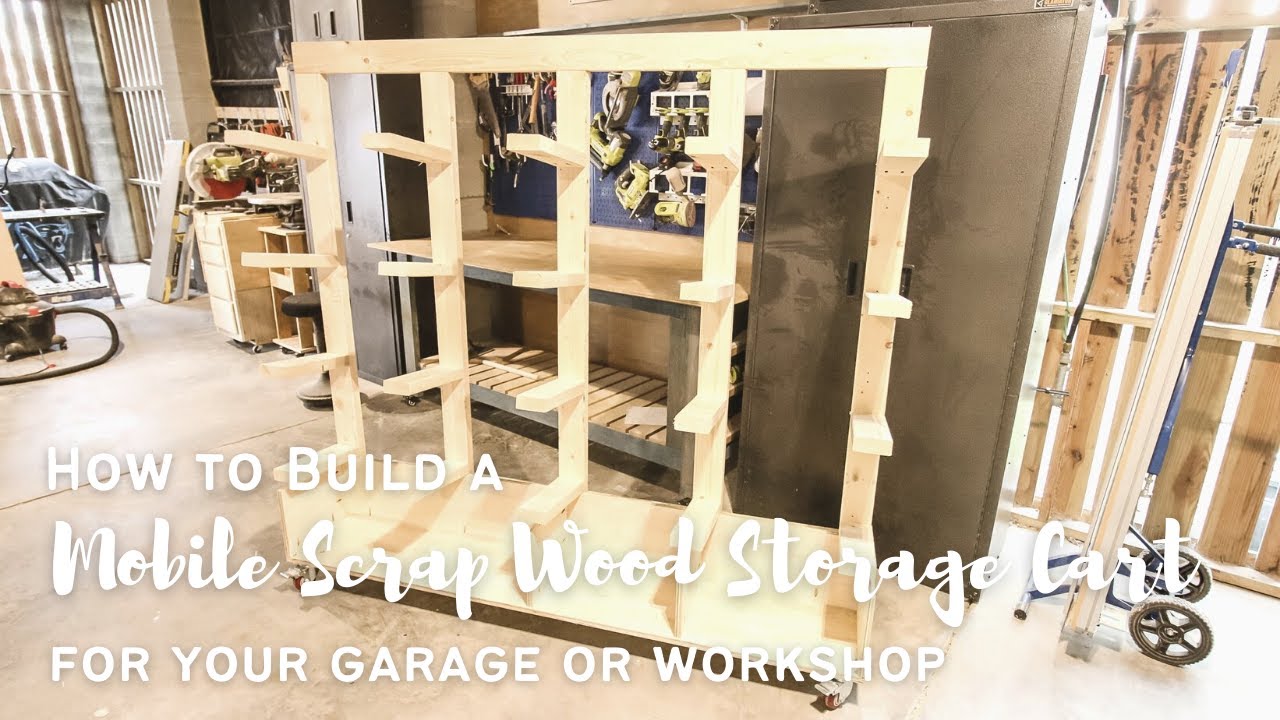How to build a rolling scrap wood storage cart 