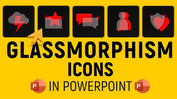 Glassmorphism Icons in PowerPoint 🚀with free download🚀