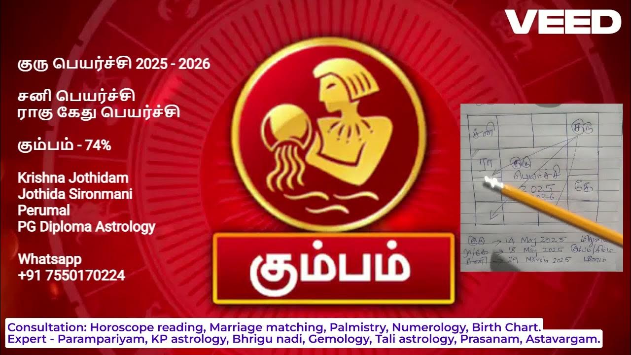 Kumbam Guru peyarchi 2025 2026 YouTube