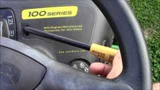 How to Start a John Deere 100 Series Tractor