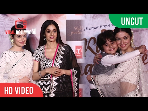 UNCUT - Kabhi Yaadon Mein Song Launch | Sridevi, Divya Khosla Kumar | T-series