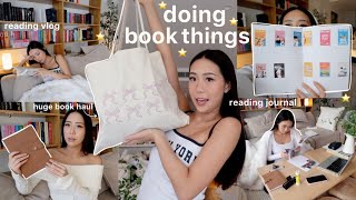 doing book things  reading vlog, book haul, reading journal, Etsy haul