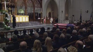Bush family remembers patriarch at service