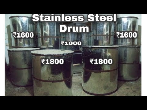 2 Quantal ( 200 Kg ) Stainless Steel Drum (container) || ISI Marked