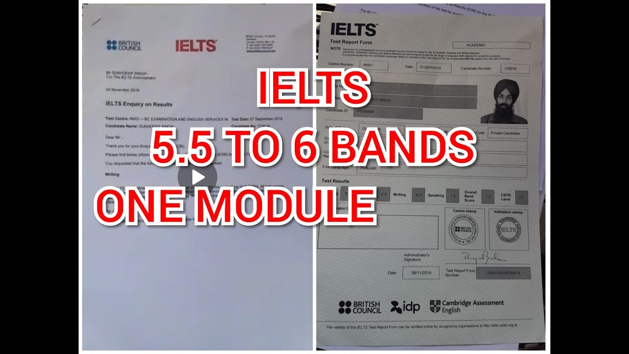 IELTS BAND INCREASED 5.5 BANDS TO 6 BANDS...FLY TO SKY YouTube