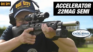 Excel Arms Accelerator 22mag Semi - Gun Review *LIVE FIRE*